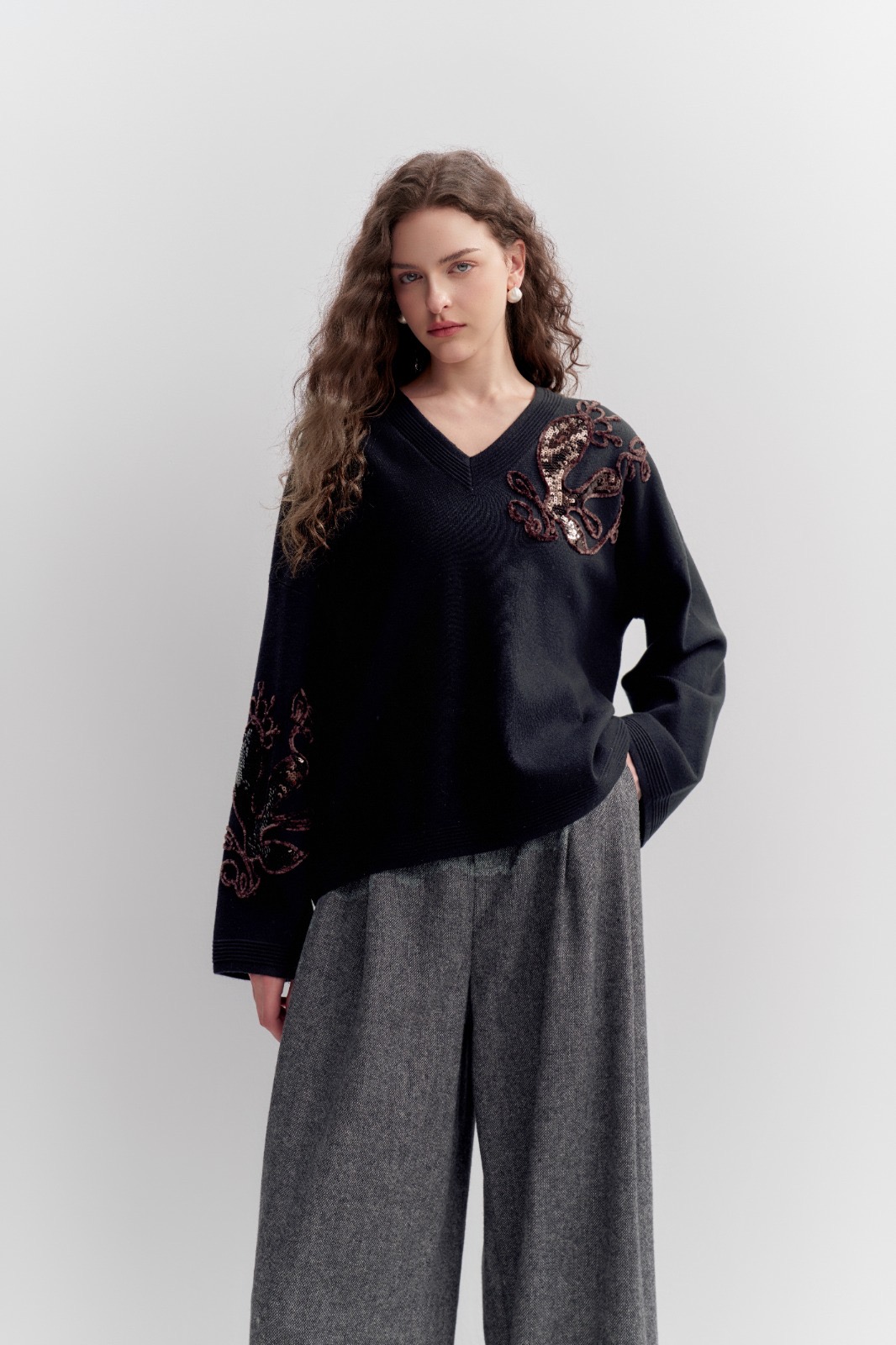 Maglia ricamata