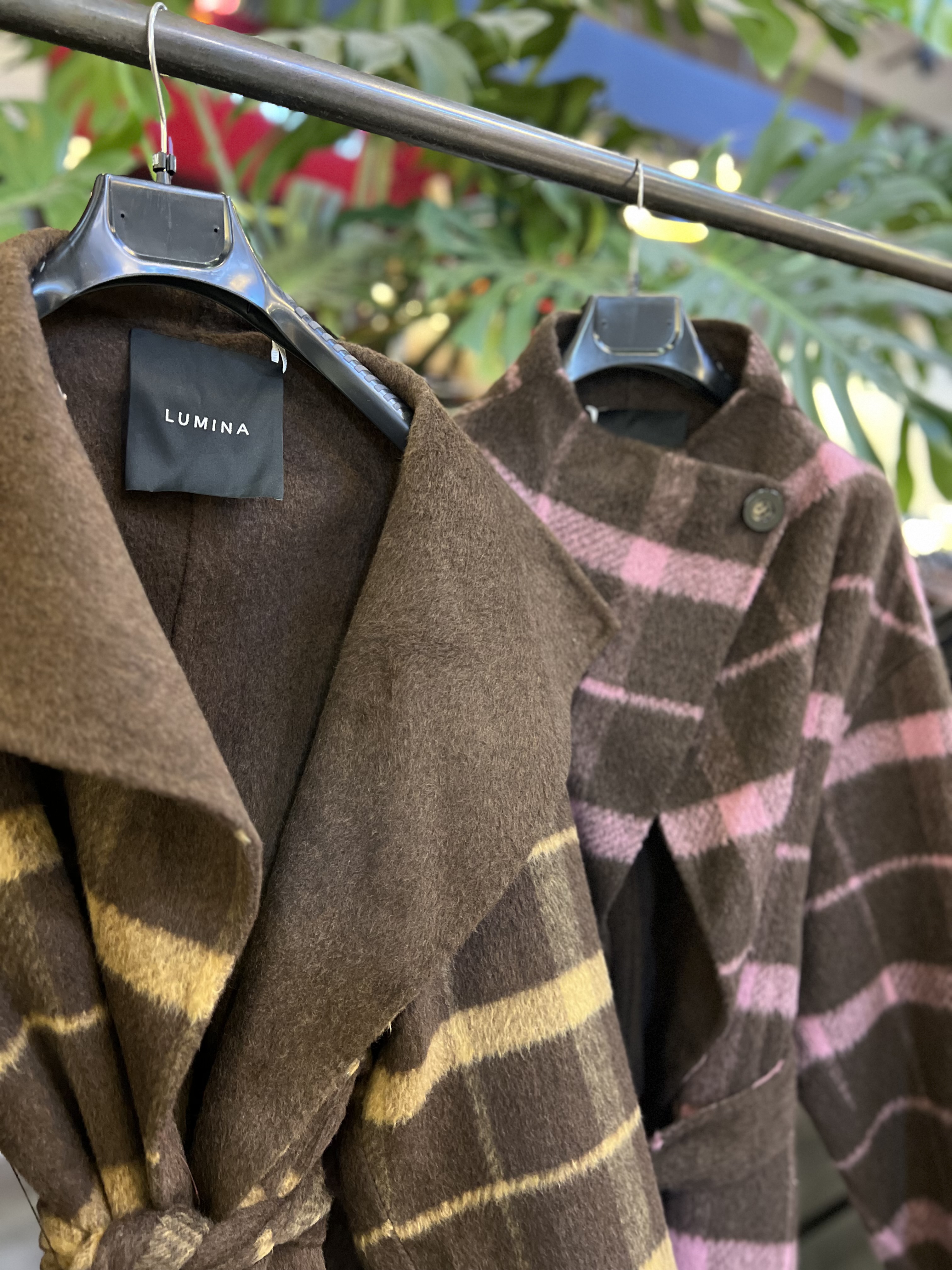 Cappotto a vestaglia a quadri