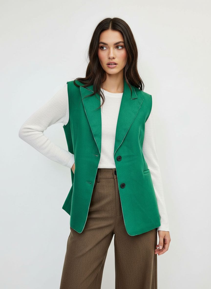 Blazer smanicato largo
