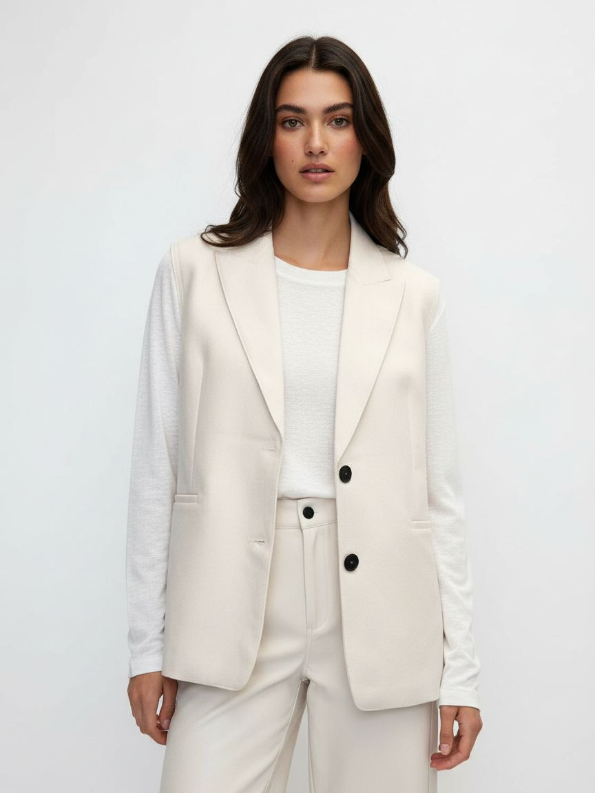 Blazer smanicato largo