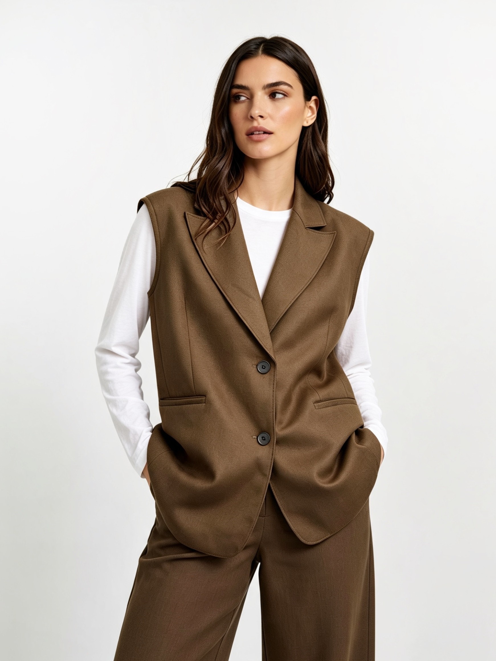 Blazer smanicato largo