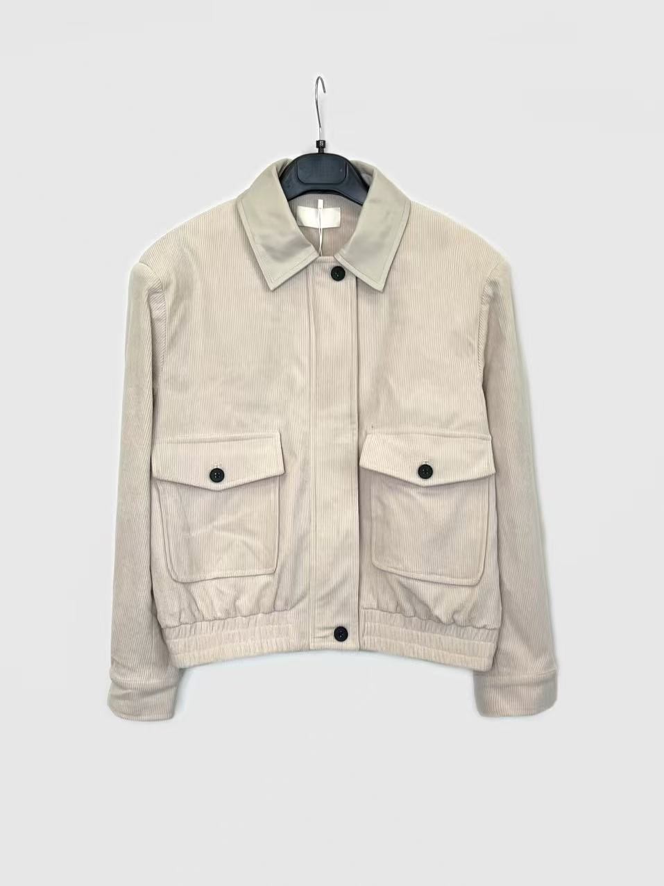 CORDUROY JACKET WITH COMBINED COLLAR