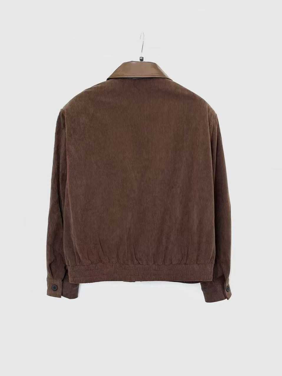 CORDUROY JACKET WITH COMBINED COLLAR