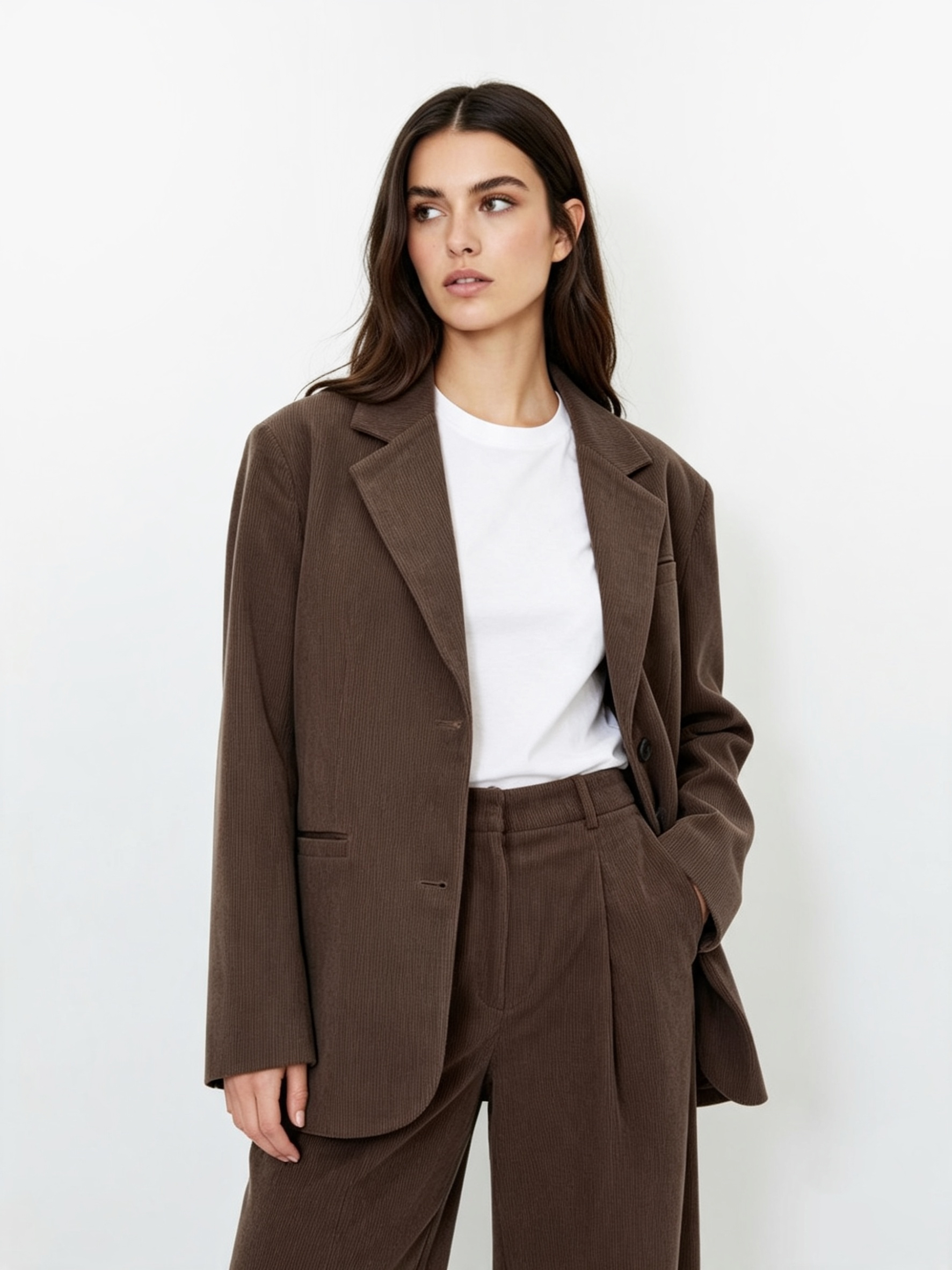 OVERSIZED CORDUROY BLAZER