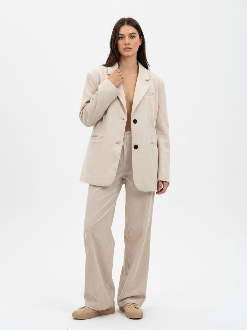 OVERSIZED CORDUROY BLAZER