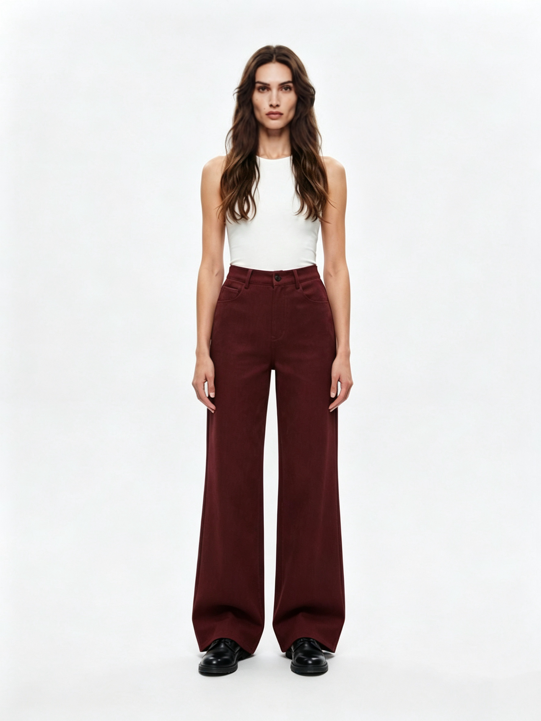 Wide tailored trousers