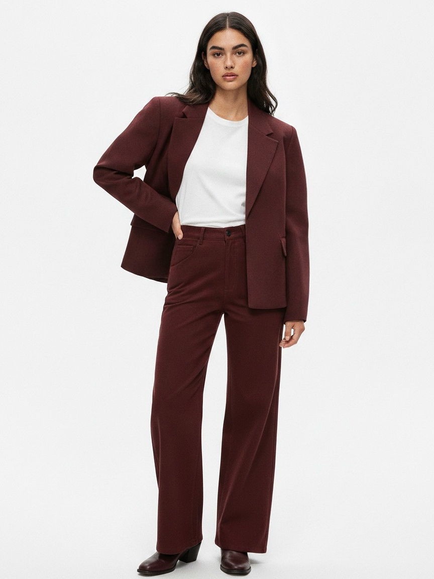 Structured oversized blazer