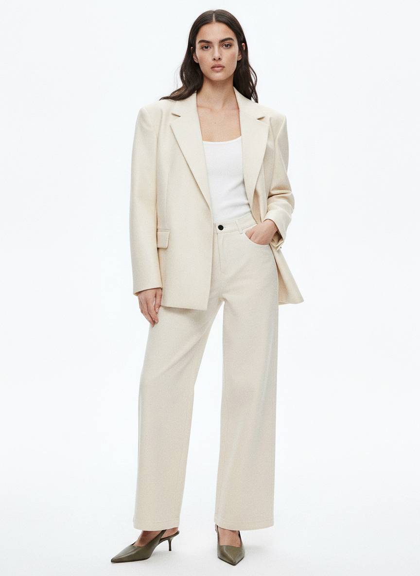 Structured oversized blazer