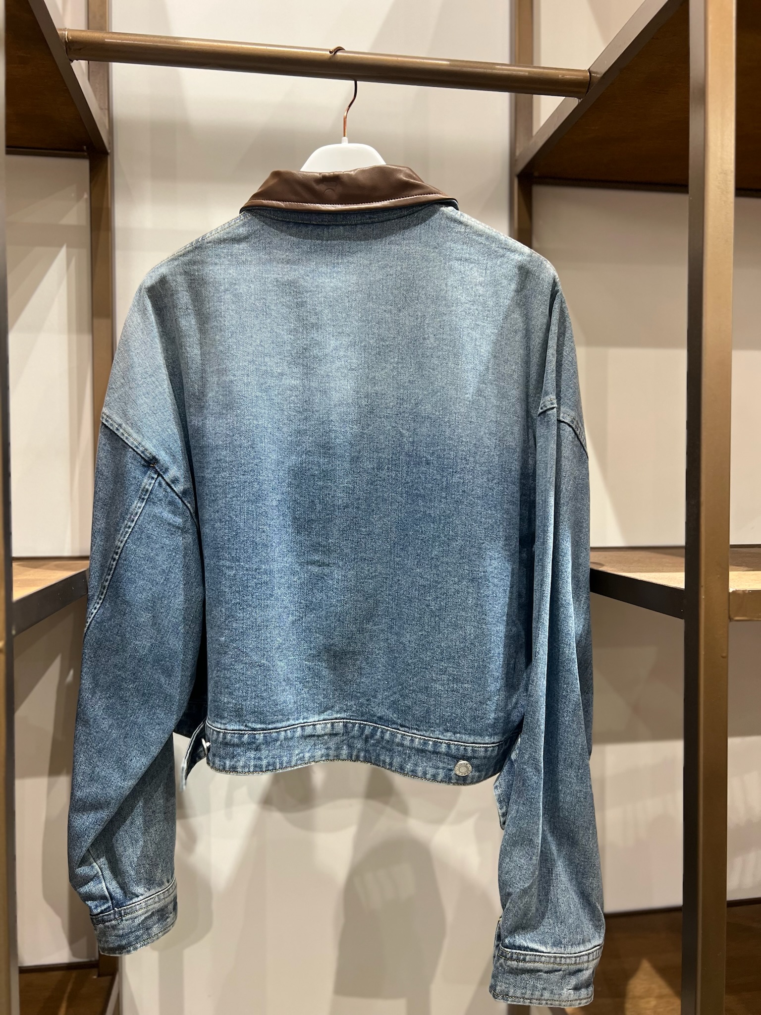Giacca di jeans con cerniera