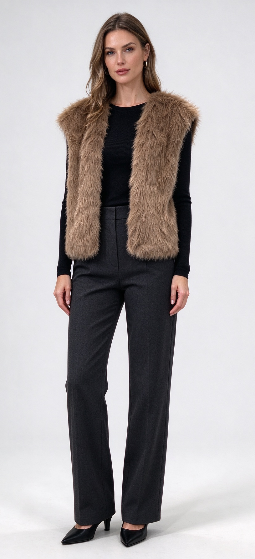 Gilet in ecopelliccia morbida