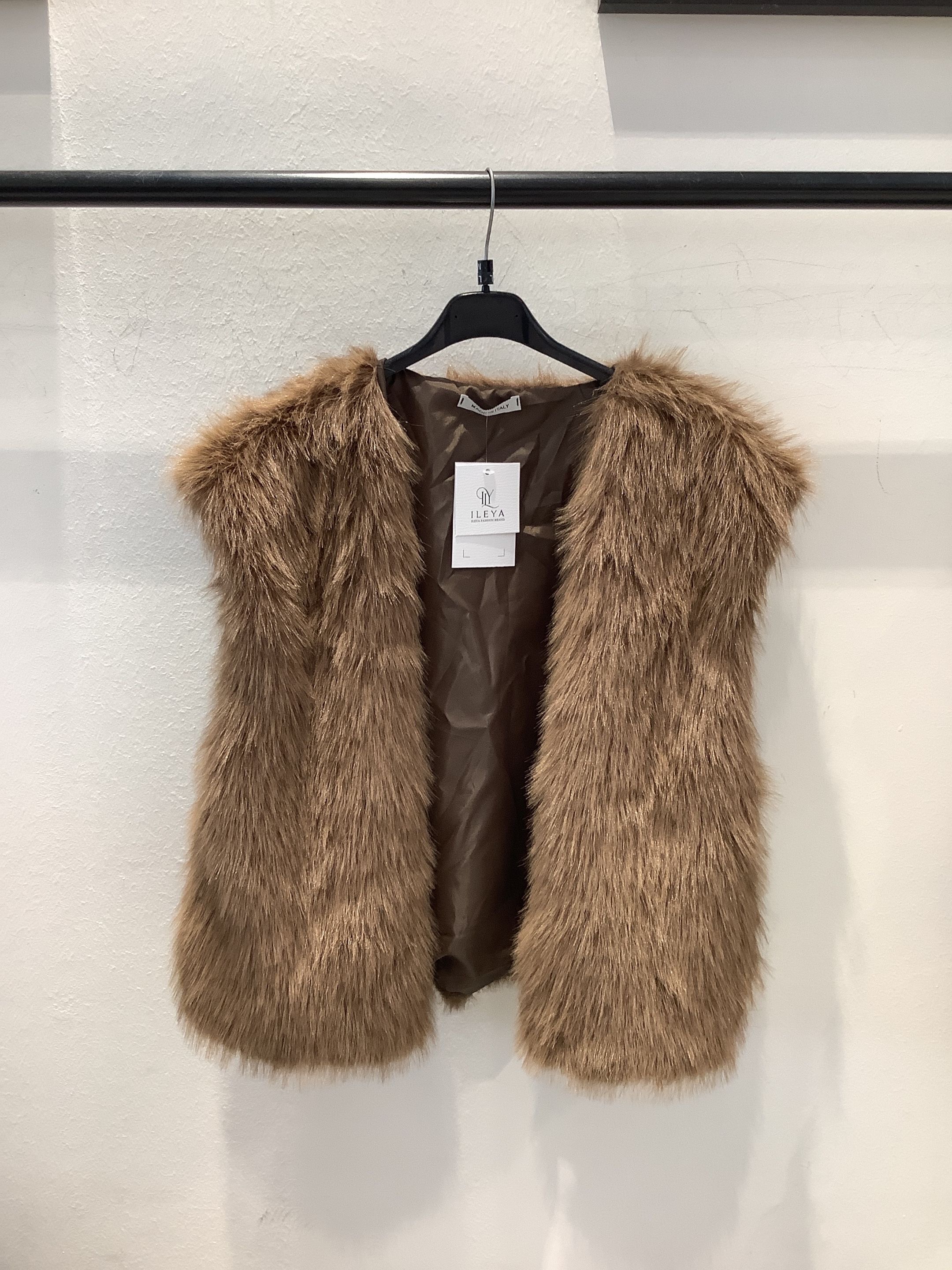 Gilet in ecopelliccia morbida