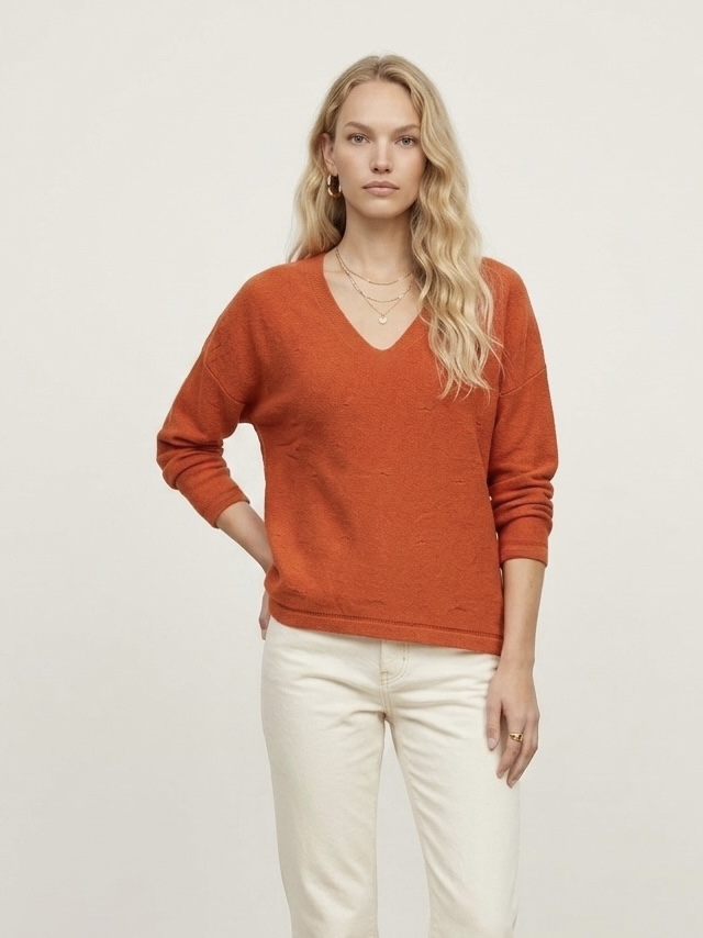 V-neck sweater