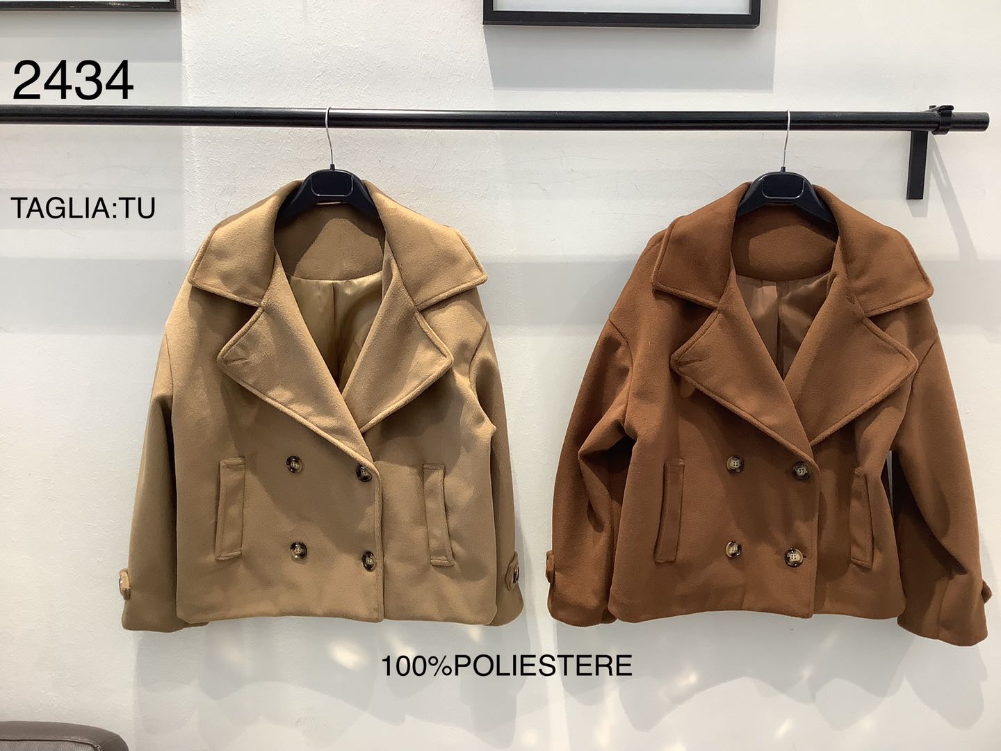 Giacca doppiopetto con revers