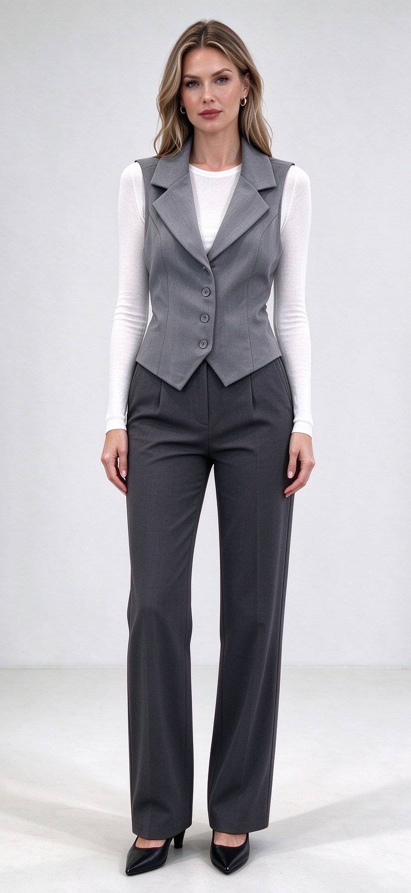 Gilet sartoriale con bottoni