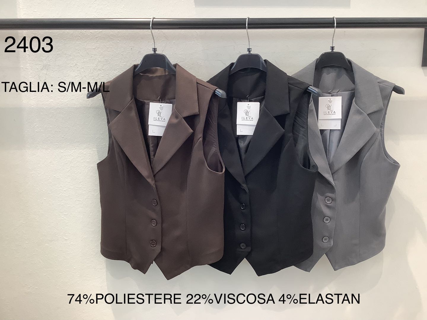 Gilet sartoriale con bottoni