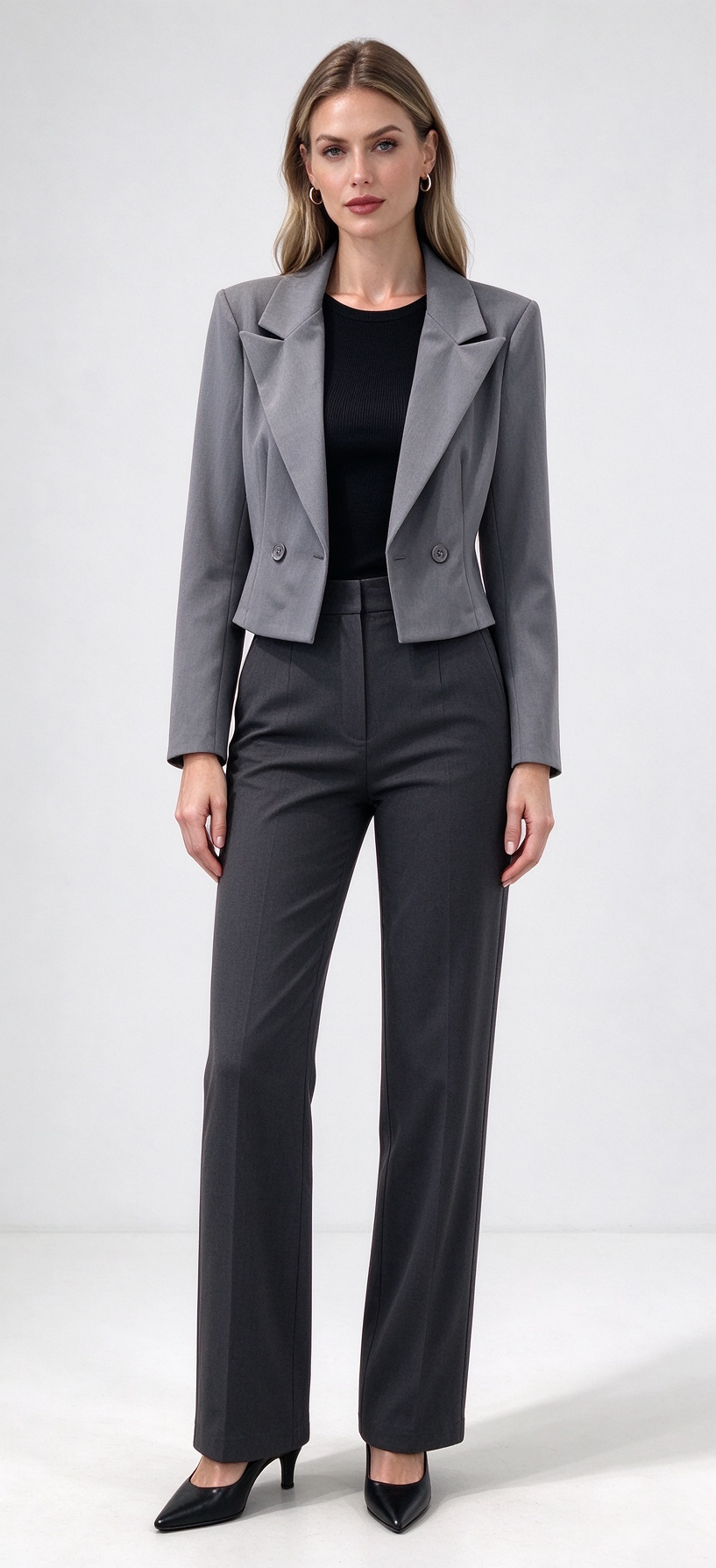 Blazer corto doppiopetto