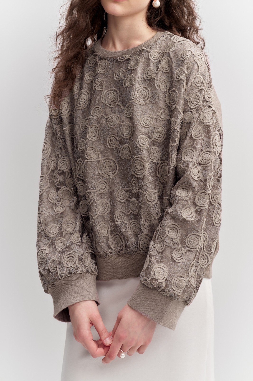 aglia ricamata oversize