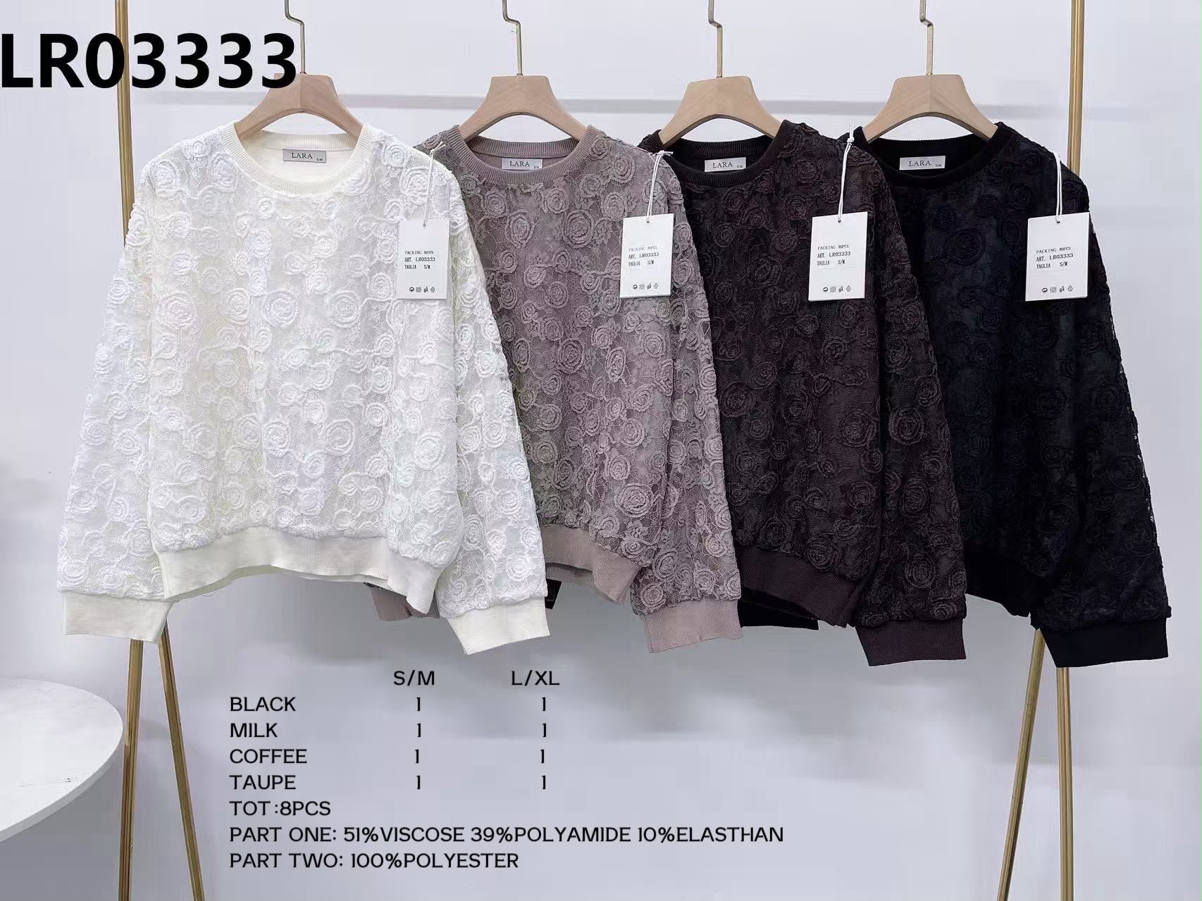 aglia ricamata oversize